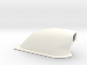 1/43 Small Pro Mod Hood Scoop in White Processed Versatile Plastic