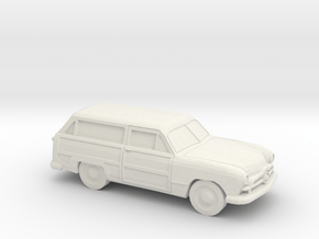 1/87 1949 Ford Fordor Station Wagon in White Natural Versatile Plastic