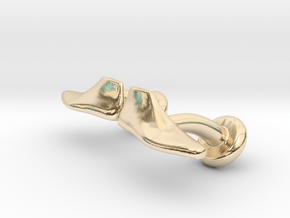 Cufflinks Shoe Last in 14K Yellow Gold