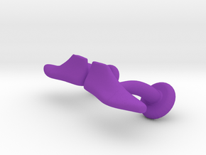 Cufflinks Shoe Last in Purple Processed Versatile Plastic