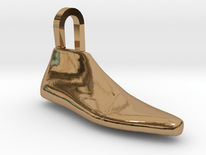 Pendant Shoe Last in Polished Brass