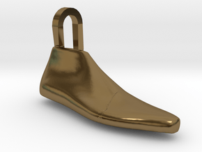 Pendant Shoe Last in Polished Bronze