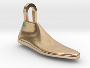 Pendant Shoe Last in 14k Rose Gold Plated Brass
