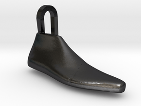 Pendant Shoe Last in Polished and Bronzed Black Steel