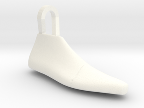 Pendant Shoe Last in White Processed Versatile Plastic
