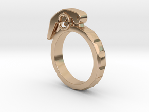 The Gringade - Grenade Ring (Size 10) in 14k Rose Gold