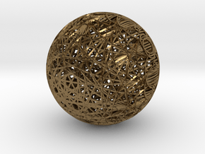 Epicycloid Sphere, 12 cusps in Natural Bronze