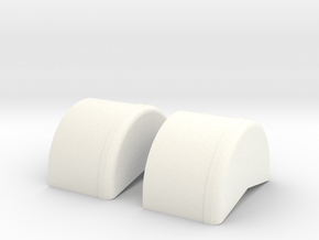 1/18 40 Inch Wheel Tubs in White Processed Versatile Plastic