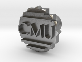 CMU Cufflink in Natural Silver