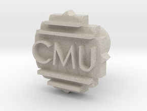 CMU Cufflink in Natural Sandstone