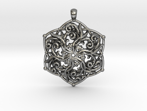PENDANT 1 3 in Polished Silver