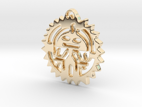 Creator Pendant in 14k Gold Plated Brass