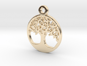 Tree Of Life Pendant in 14k Gold Plated Brass