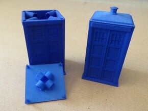 Tardis Puzzle Box in Blue Processed Versatile Plastic
