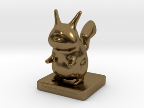 Pika toy in Polished Bronze