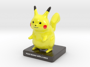 Pika toy in Glossy Full Color Sandstone