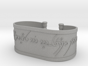 Inscribed Elven Bracelet in Aluminum