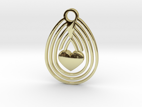 Egg & Love in 18k Gold Plated Brass