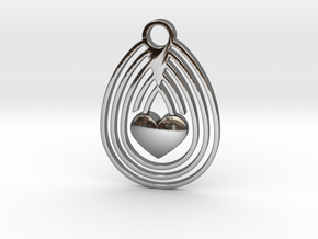 Egg & Love in Fine Detail Polished Silver