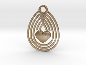 Egg & Love in Polished Gold Steel