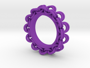 Chainmail Ring Pendant in Purple Processed Versatile Plastic