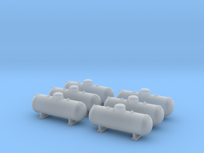 Propane tank 500 gallon. N Scale (1:160) in Smoothest Fine Detail Plastic