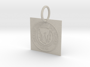 PCDS Pendant/Keychain in Natural Sandstone