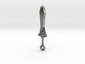 SWORD OF THE DRAGONSTONE PENDANT in Polished Nickel Steel