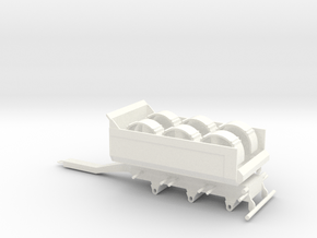 Tipphenger-kasse-rundskjerm in White Processed Versatile Plastic