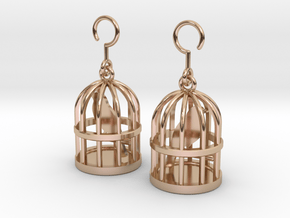 Birdcage Earrings in 14k Rose Gold