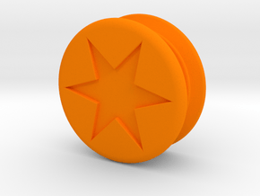 Yo -yo in Orange Processed Versatile Plastic
