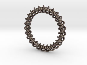 Spinning Bracelet in Polished Bronzed Silver Steel