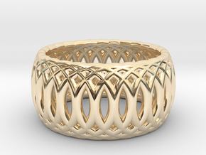 Ring of Rings - 17.1mm Diam in 14k Gold Plated Brass