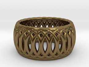 Ring of Rings - 16.6mm Diam in Polished Bronze