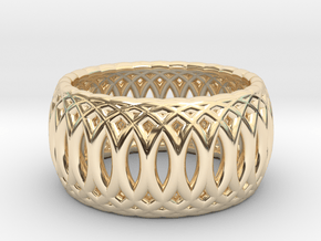 Ring of Rings - 16.6mm Diam in 14k Gold Plated Brass