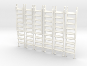 Ladder 01. O Scale (1:43) in White Processed Versatile Plastic