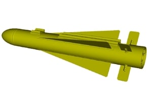 1/18 scale Hughes AGM-65 Maverick missile x 1 in Tan Fine Detail Plastic
