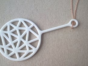 Bubble Break - Necklace - C in White Natural Versatile Plastic
