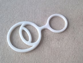 Bubble Break - Ring - A in White Natural Versatile Plastic