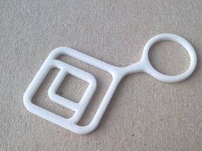 Bubble Break - Ring - D in White Natural Versatile Plastic