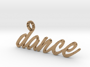 Dance Pendant-DANCE in Polished Brass