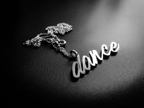Dance Pendant-DANCE in Polished Silver