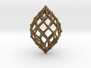 0515 Polar Zonohedron V&E [8] #002 in Polished Bronze
