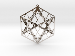 Hexagrammaton Pendant 3" in Platinum