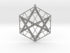Hexagrammaton Pendant 3" in Aluminum