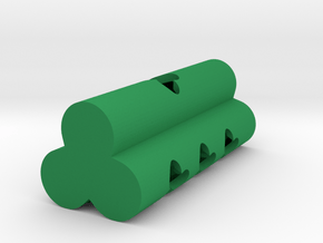 Clover Dice (d3/d4/d6/d8) in Green Processed Versatile Plastic: d3