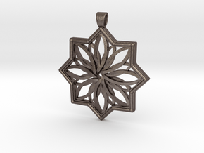 PENDANT 6 in Polished Bronzed Silver Steel