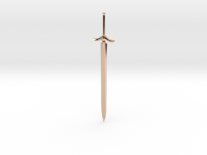Small Claymore in 14k Rose Gold Plated Brass
