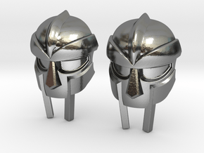MF Doom Mask Lacelock in Polished Silver