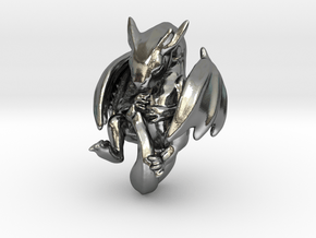 Infant Dragon in Polished Silver